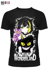 Cupcake Cult Goth T-shirt Lost Way Punk Anime Cartoon Wonderland Cotton Tee Top - Picture 1 of 2