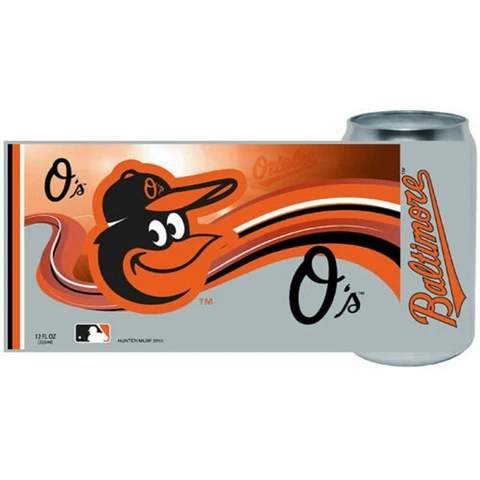 NEW! BALTIMORE ORIOLES SODA CAN STYLE DRINKING GLASS BOXED LICENSED Cover