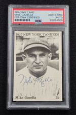 1975 MIKE GAZELLA Signed TCMA Baseball Card-NEW YORK YANKEES-PSA
