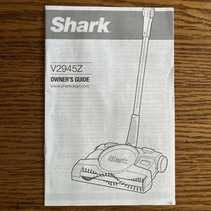 Shark Euro-Pro Cordless Sweeper V2945Z Owner Manual guide Operating instructions - Picture 1 of 3