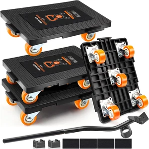 Juego de herramientas para mudanzas elevadoras de muebles, carretilla para muebles de rotación 360° resistente, mueble - Imagen 1 de 12