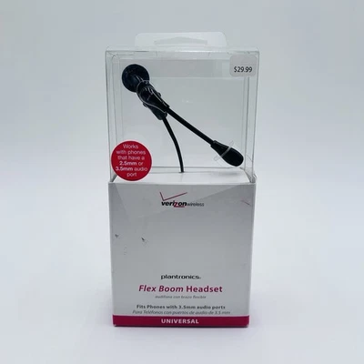 Plantronics Flex Boom Smart Phone WIRED Headset 2.5mm or 3.5mm PLANFLXBOMT35 New - Image 1 of 4