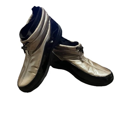 Botas de tornozelo femininas Sporto Eco System Tracy impermeáveis champanhe e neve preta 8 - Imagem 1 de 4