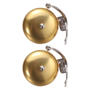 2pcs Bells for Folding Bike Mountain Bike Horn Universal Brass Bells Bike Bells - Picture 1 of 12