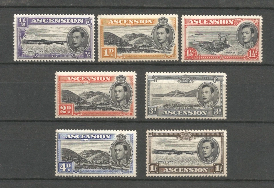 Isla Ascensión 1938 Jorge VI, MNH Juego corto. Foto 1 de 1