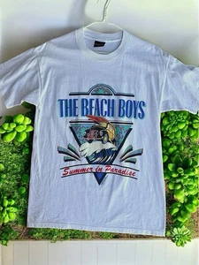 Vintage 90s Beach Boys Band T-Shirt World Tour Surf Rock Psyche Musik Gr. L - Bild 1 von 6