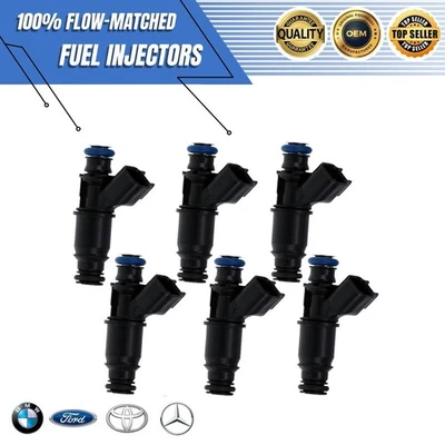 6x Inyectores de combustible Delphi 2004-09 Buick LaCrosse Pontiac Grand Prix 3,8 L OEM NUEVOS Foto 1 de 4