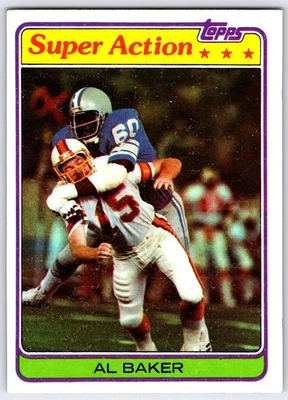 1981 Topps #498 - Al Baker Detroit Lions (NM) *HGCARDS* - Image 1 of 2