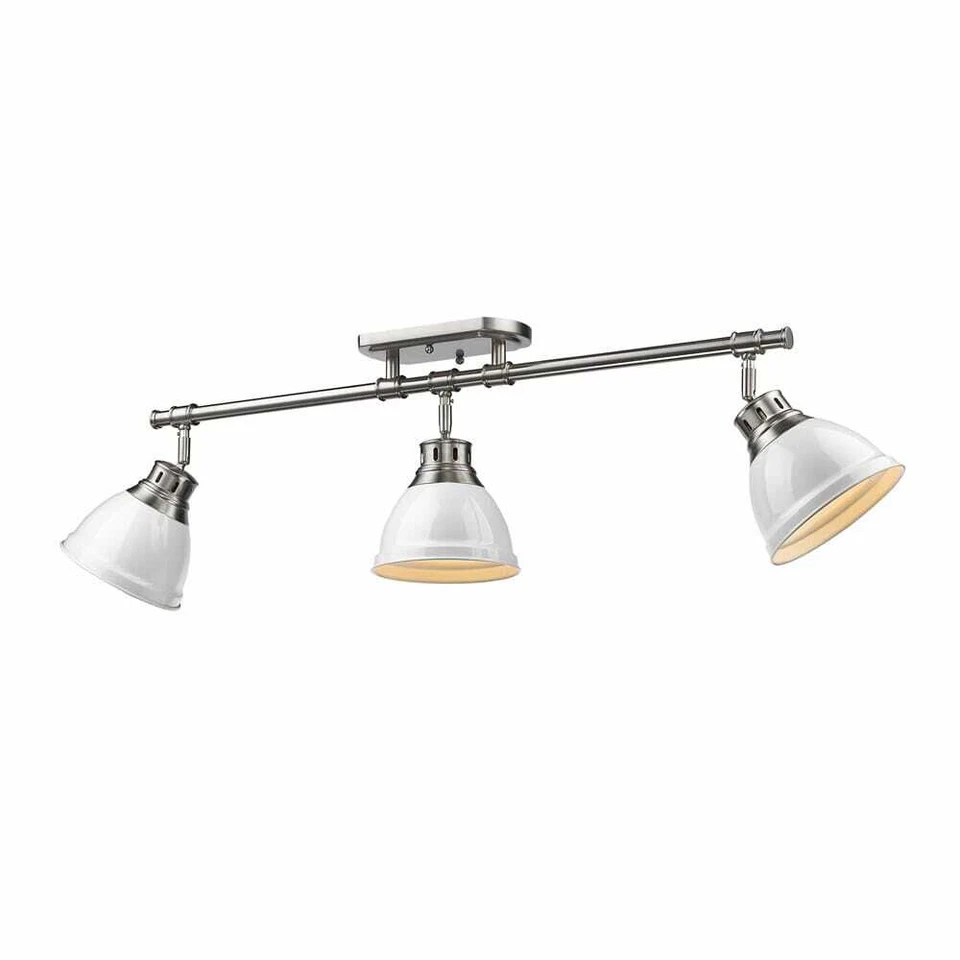 Golden Lighting - Track Light Semi Flush 120 V Light White Shade - Image 1 of 4