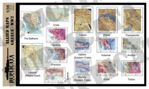 Duplicata Productions 1/35 WWII Allied Greece Maps - Bild 1 von 1