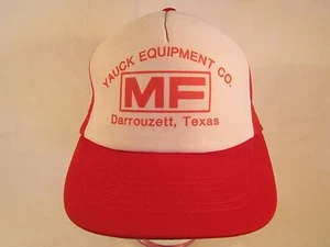 Gorra vintage para hombre YAUCK EQUIPMENT Darrouzett, Texas [Z84e] - Imagen 1 de 2