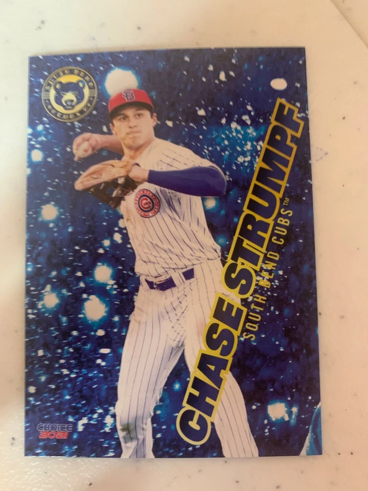 Chase Strumpf 2021 South Bend Cubs Team Card - Image 1 of 1