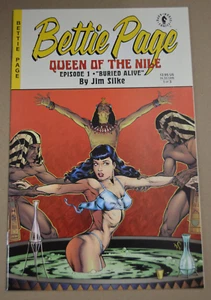CUBIERTA BETTIE PAGE REINA DEL NILO #1 DAVE STEVENS JIM SILKE ALTA CALIDAD GGA - Imagen 1 de 11