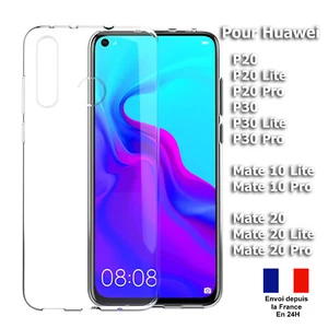 COQUE HUAWEI P30 LITE PRO P40 LITE P20 MATE10 TRANSPARENT ULTRA FIN en silicon - Imagen 1 de 33
