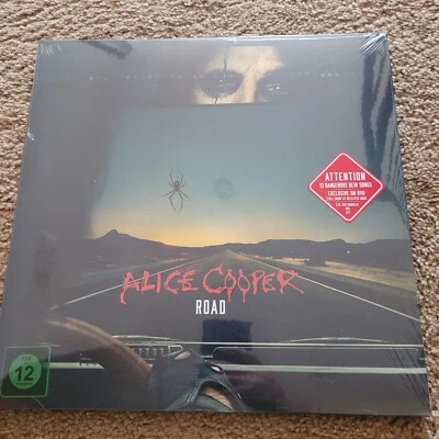 Alice Cooper Road Red Marbled Vinyl 2LP and DVD, 180 G - Image 1 of 4