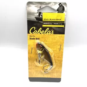 Cabela’s/Bass Pro Shops esca lama occhi medi oro/nero 1/2 oz 2-1/8" CBB12-002 - Foto 1 di 4