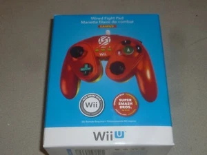 NUEVO MANDO DE LUCHA CON CABLE REMOTO NINTENDO WII U METROID SAMUS ROJO SMASH BROS - Imagen 1 de 6