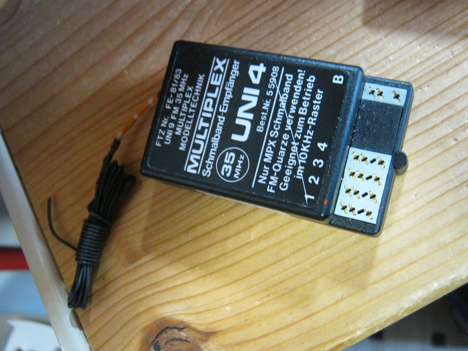 Empfänger Multiplex MPX Uni 4    - 35 Mhz  A  Band   FM/ PPM - Bild 1 von 1