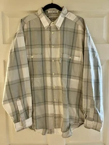 Vtg LEVI’S Silver Label Shirt Mens Sz XL Plaid Big E 80s Cowboy - Picture 1 of 4