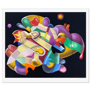 Yankel Ginzburg CANDY STORE (Nero) Edizione Limitata Serigrafia Firmata A Mano - Picture 1 of 2