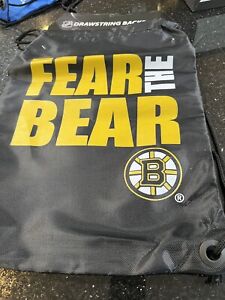Boston Bruins NHL Team Logo Drawstring Backpack  Foco