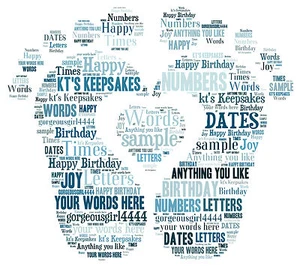 word art personalised gift present keepsake baby feet birth boy girl newborn - Picture 1 of 2