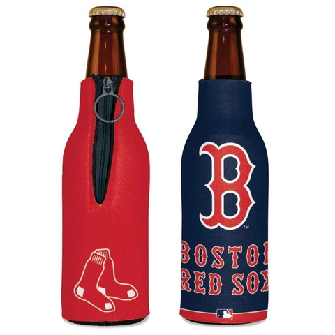 Boston Red Sox 12oz Two Sided Bottle Cooler [NEW] MLB Can Holder Foam Koozie Cover