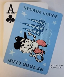 Premium Poker Size Nevada Lodge Blue Cut Card Dealer Stiff Flexible Plastic - Picture 1 of 1