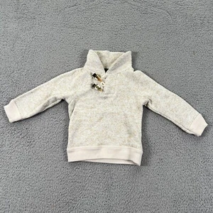 Oshkosh Genuine Kids White Green Long Sleeve Pullover Hoodie Size 18 M - Picture 1 of 8