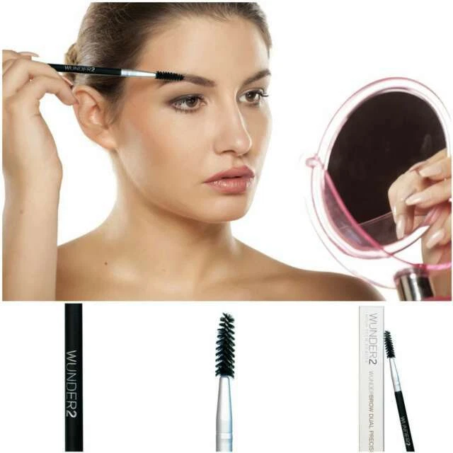 WUNDERBROW Wunder2 Dual Precision Brush High Tech Beauty 2 Pack New - Image 1 of 1