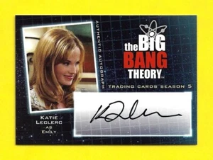 Cryptozoic Big Bang Theory Season 5 Autograph A18 Katie Leclerc as Emily - Picture 1 of 3