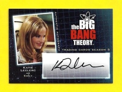 Cryptozoic Big Bang Theory Season 5 Autograph A18 Katie Leclerc as Emily - Image 1 of 3