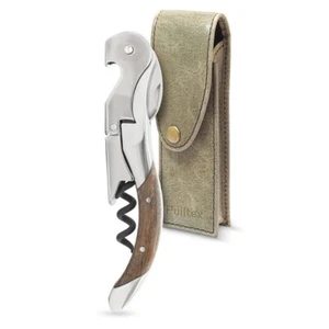 CAVATAPPI LUX "Toledo Oak Handle" con custodia in pelle Pulltex idea regalo - Foto 1 di 2