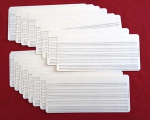 _Cartes Informatique 80 Colonnes - Lot de 16 cartes neuves non-perforées - Photo 1/3