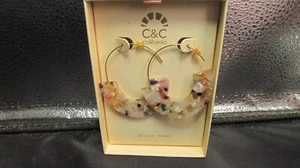 C & C California Earrings 14K Gold Vermeil over sterling silver, new - Picture 1 of 2