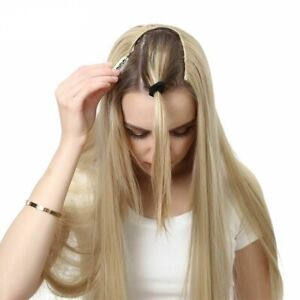 U-Part Clip In Hair Extension Straight Wavy Ombre One Piece Long Synthetic Hairs