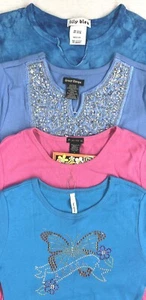 Girls New 100% Cotton Long Sleeve Nice Tops - Choice Size & Color - Picture 1 of 9