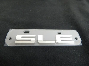 New OEM SLE GM GMC Chrome Emblem Badge Side Tailgate Rear Logo Nameplate Letters - Picture 1 of 4