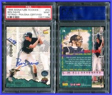 PSA 9 1995 Signature Rookies Tetrad Autograph #74 Ben Davis RC 1098/5000 POP2