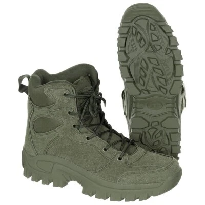 Military Tactical Shoes Trekking Outdoor Mens Boots MFH Commando OD Olive Green — 第 1/4 张图片