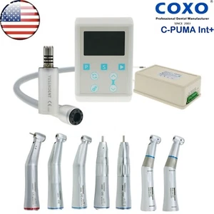 US COXO Dental Built in Electric LED Micro Motor INT + Fiber Optic Contra Angles - Picture 1 of 85