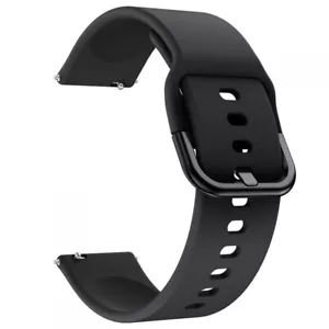 Bracelet Montre Pour Huawei Montre Samsung Active Xiaomi amazfit bip 20 MM Noir - Photo 1 sur 1