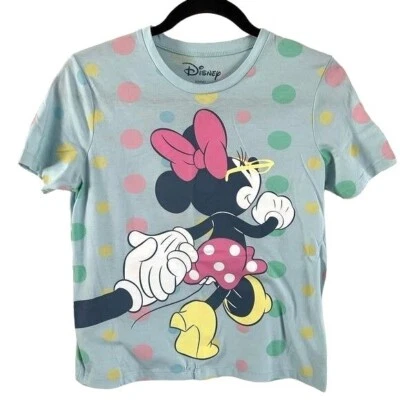 Camiseta Disney Minnie Taking Mickey’s Hand, Talla Pequeña Gráfico Pastel Foto 1 de 4