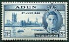 Aden 1946 2 1/2A Blue Sg29 Mint Mh Fg Victory Omnibus Issue D ##W33