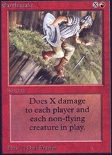 [1x] Earthquake - Played, English - Beta MTG Magic