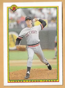 TIGRES FRANK TANANA DETROIT #343 - CUBIERTA SUPERIOR CASI NUEVA - MONTADA 1992 - Imagen 1 de 2