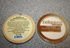 2 x BELLAPIERRE COSMETICS Pressed Banana Setting Powder LIGHT 0.28oz Full Size - Picture 1 of 2