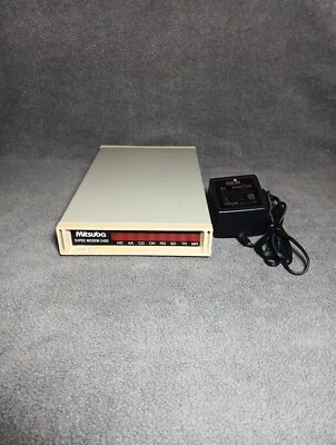 Vintage Mitsuba Super Modem 2400 External Modem W/ Power Supply (Powers On) - Image 1 of 4