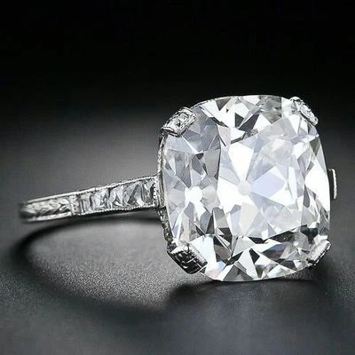 7 ct Cocktail Party Ring inspired 925 Sterling Silver Cushion Cut Solitaire  - Изображение 1 из 2