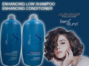 ALFAPARF Semi Di Lino Enhancing Low Shampoo / Enhancing Conditioner 1000 ml - Picture 1 of 2